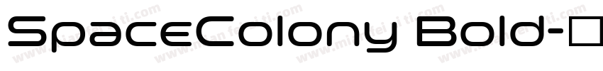SpaceColony Bold字体转换